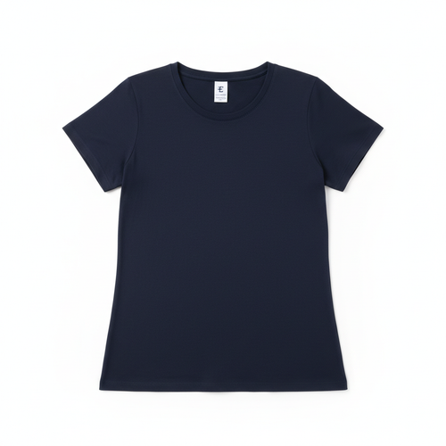 Camiseta Básica - Azul-marinho