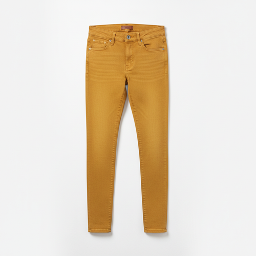 Calça Jeans Skinny - Amarela
